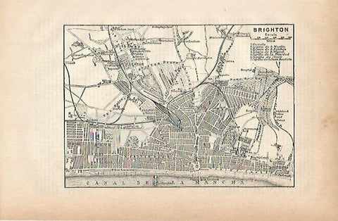 LAMINA ESPASA 11641: Plano de Brighton Inglaterra