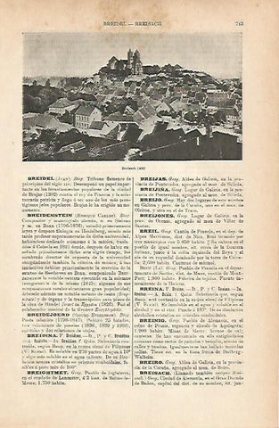 LAMINA ESPASA Alemania 11668: Vista de Breisach Alemania
