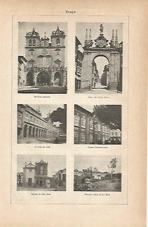 LAMINA ESPASA 11699: Vistas de Braga