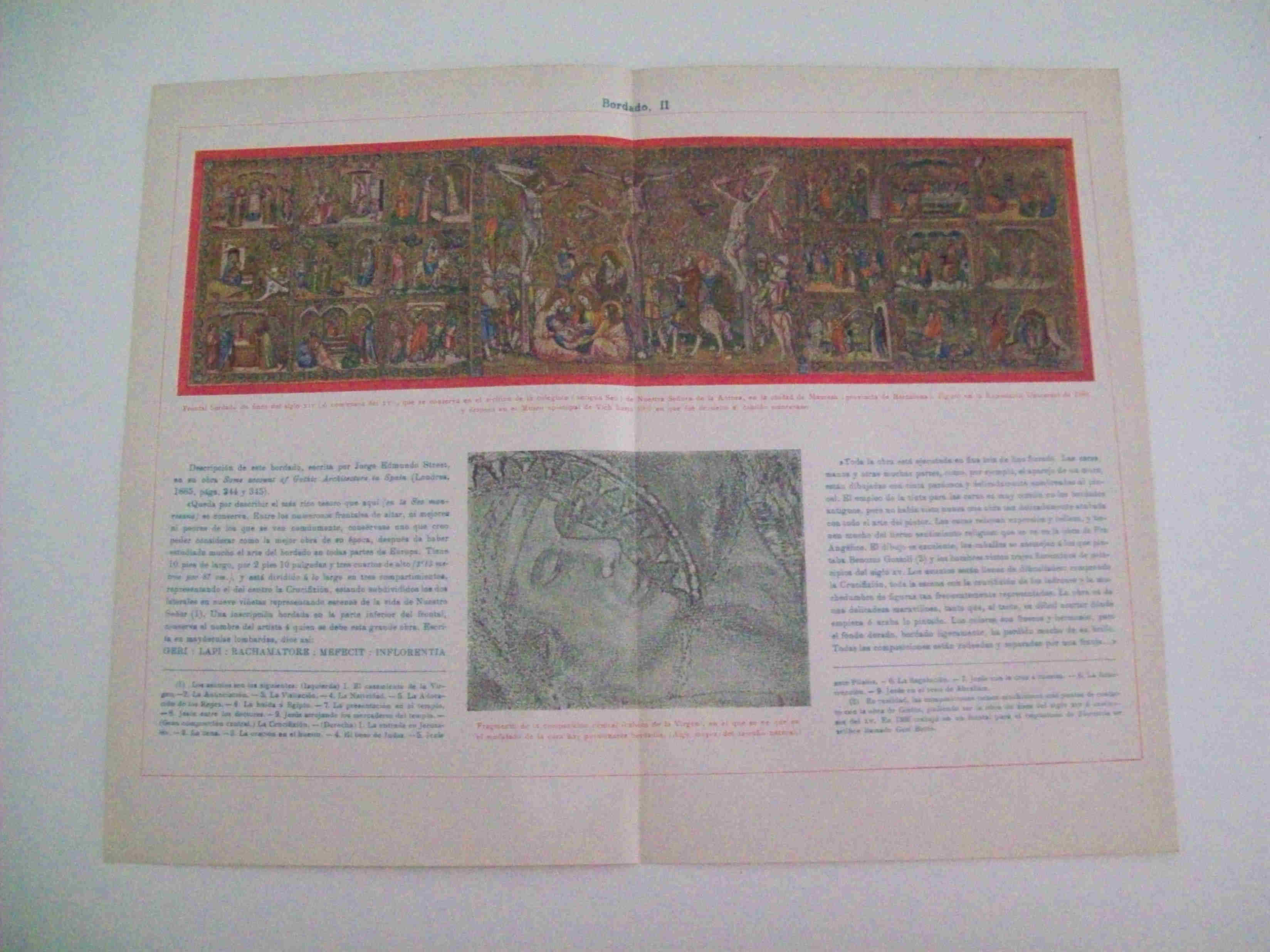 LAMINA ESPASA 11767: Frontal bordado del siglo XIV