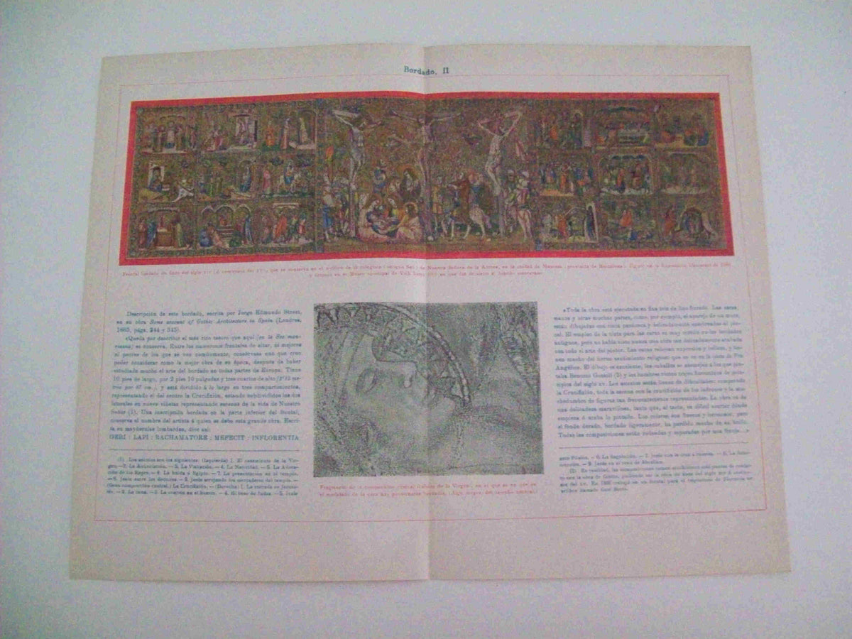 LAMINA ESPASA 11767: Frontal bordado del siglo XIV