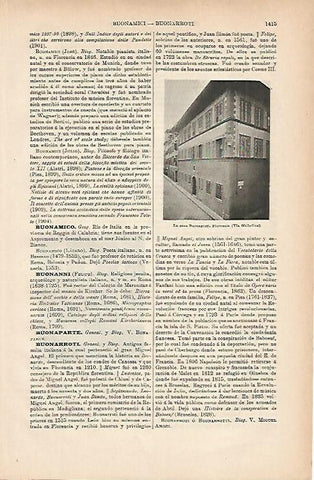 LAMINA ESPASA 11893: La Casa Buonarroti en Florencia