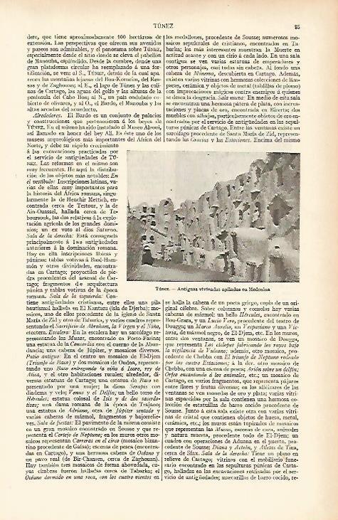LAMINA ESPASA 11968: Viviendas de Medenina Tunez