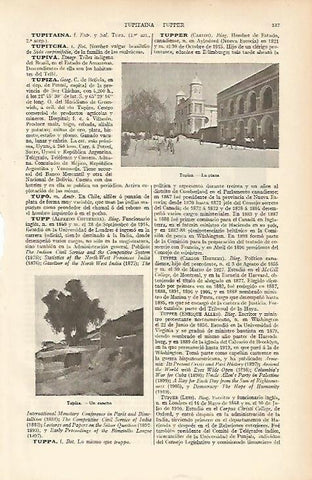 LAMINA ESPASA 11979: Plaza de Tupiza Bolivia