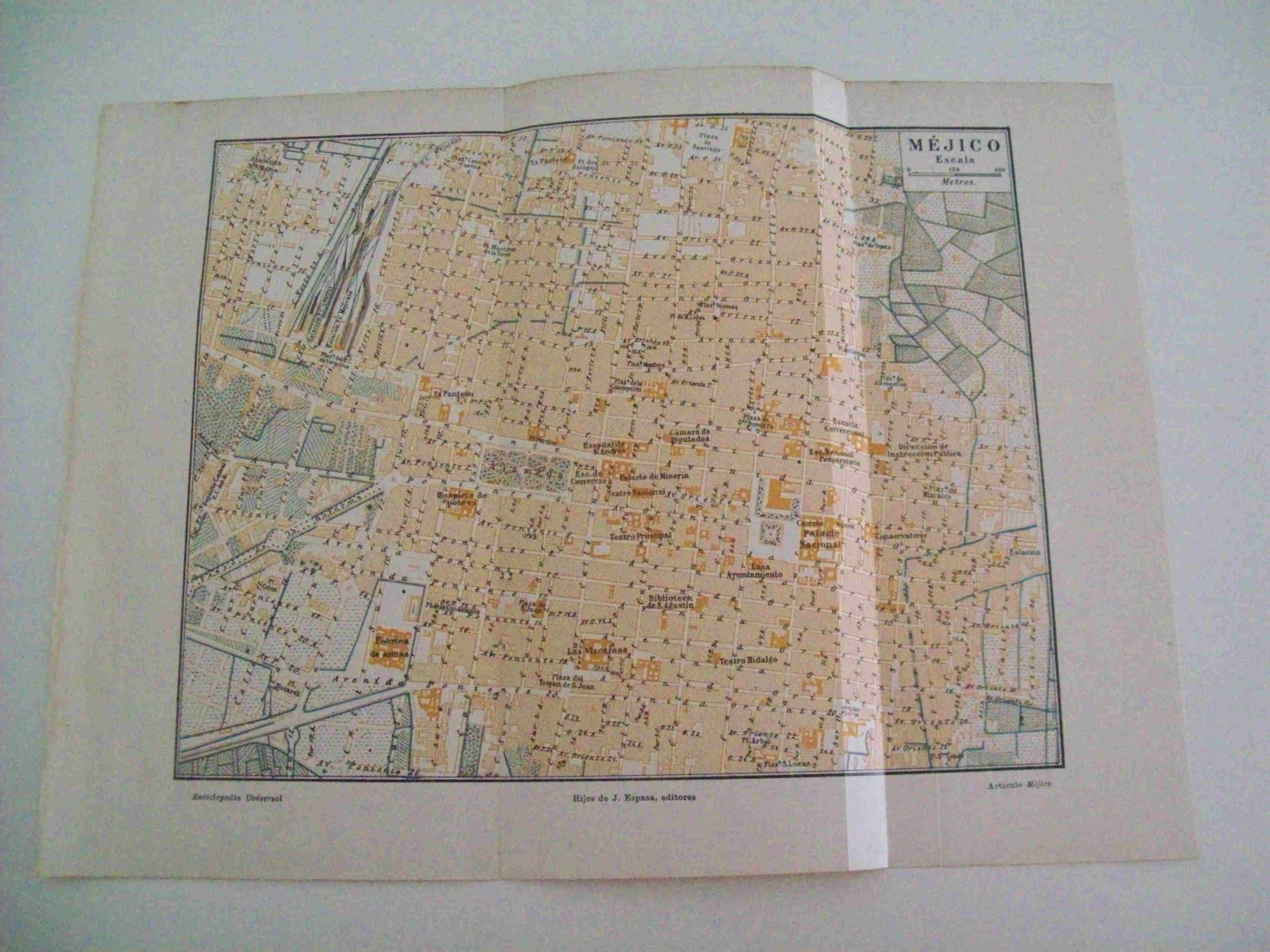 LAMINA ESPASA 11564: Plano de Mexico