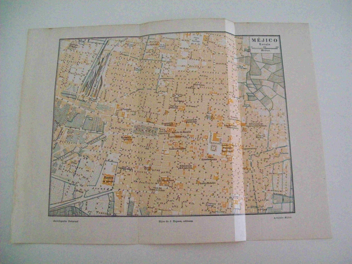 LAMINA ESPASA 11564: Plano de Mexico