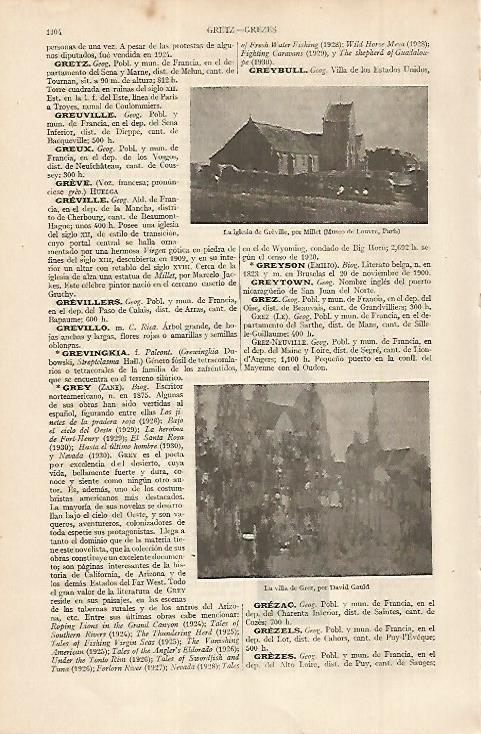 LAMINA ESPASA 11389: La iglesia de Greville por Millet