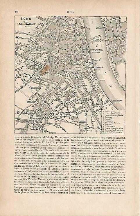 LAMINA ESPASA Alemania 11779: Plano de Bonn Alemania