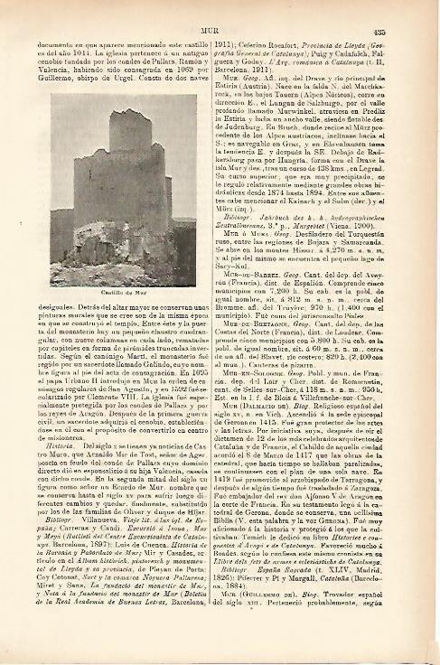 LAMINA ESPASA 11523: Castillo de Mur