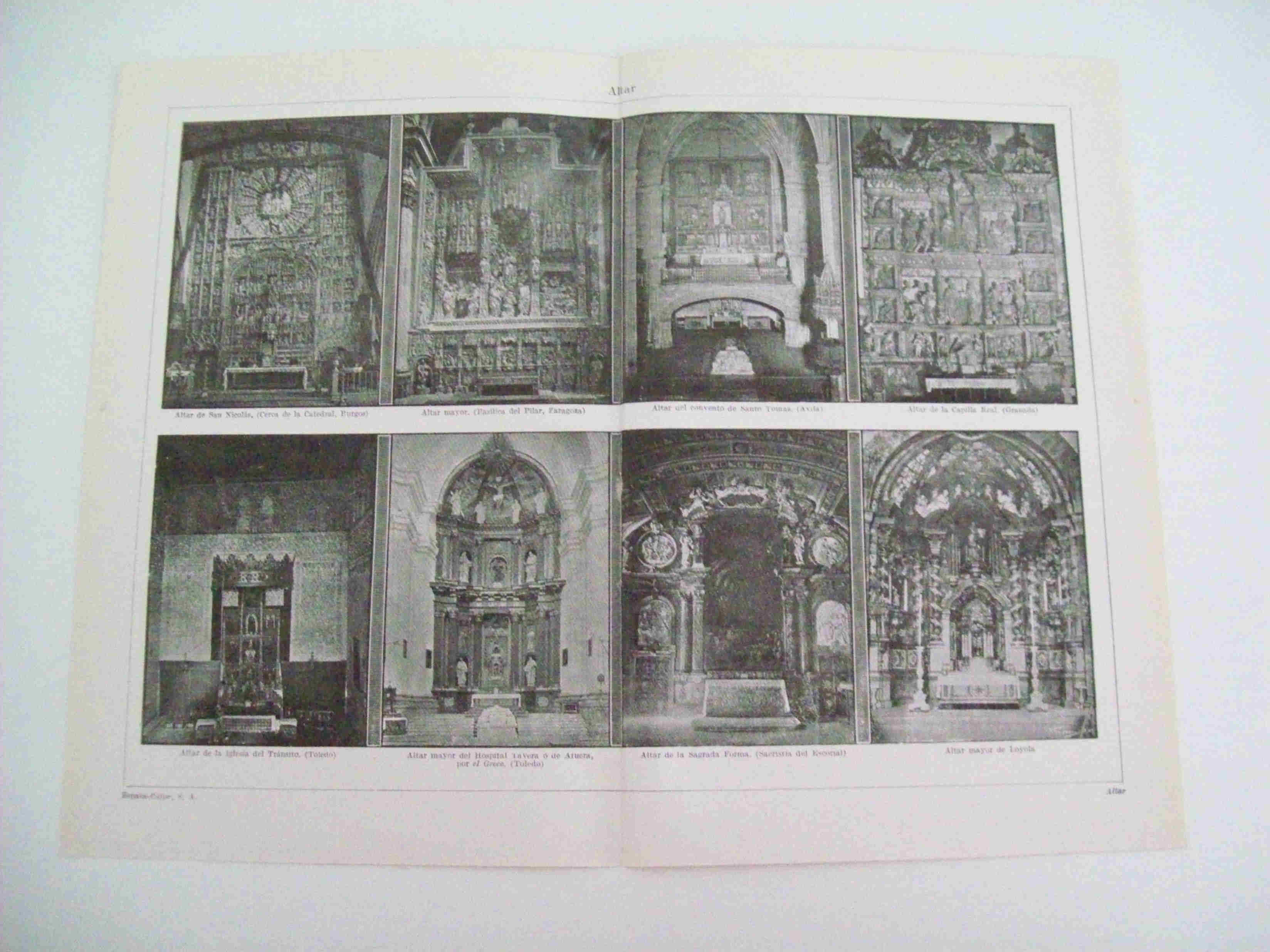 LAMINA ESPASA 11277: Ejemplos de altar