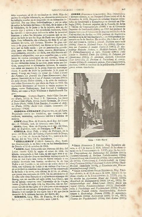 LAMINA ESPASA 11367: Calle Mayor de Gien Francia