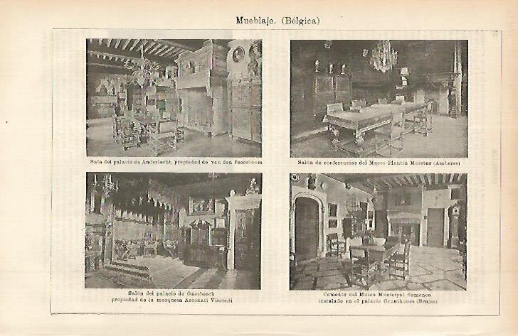 LAMINA ESPASA 11436: Muebles de Belgica