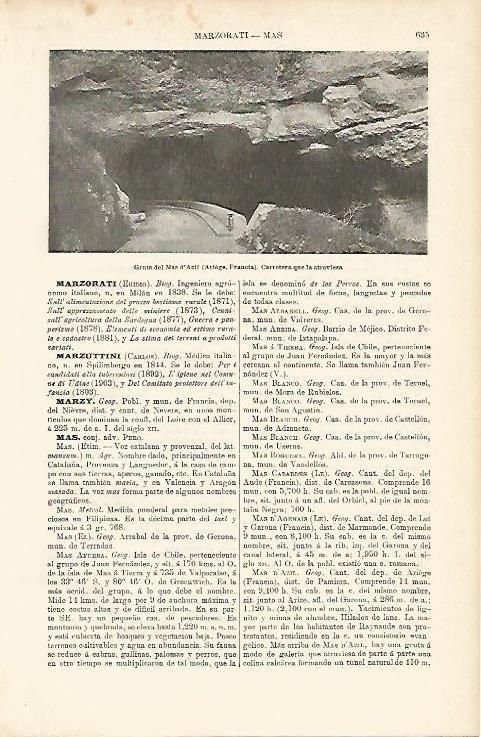 LAMINA ESPASA 1143: Gruta del Mas de Azil Francia