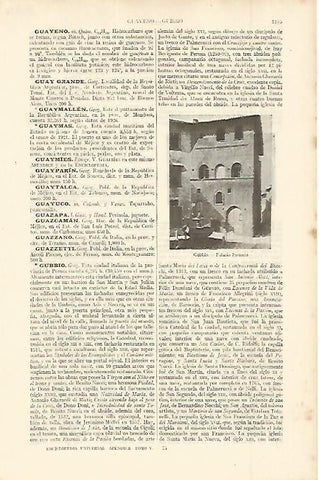 LAMINA ESPASA 11396: Palacio Pretorio en Gubbio Italia