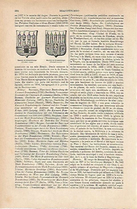 LAMINA ESPASA 11695: Escudos de Brandeburgo