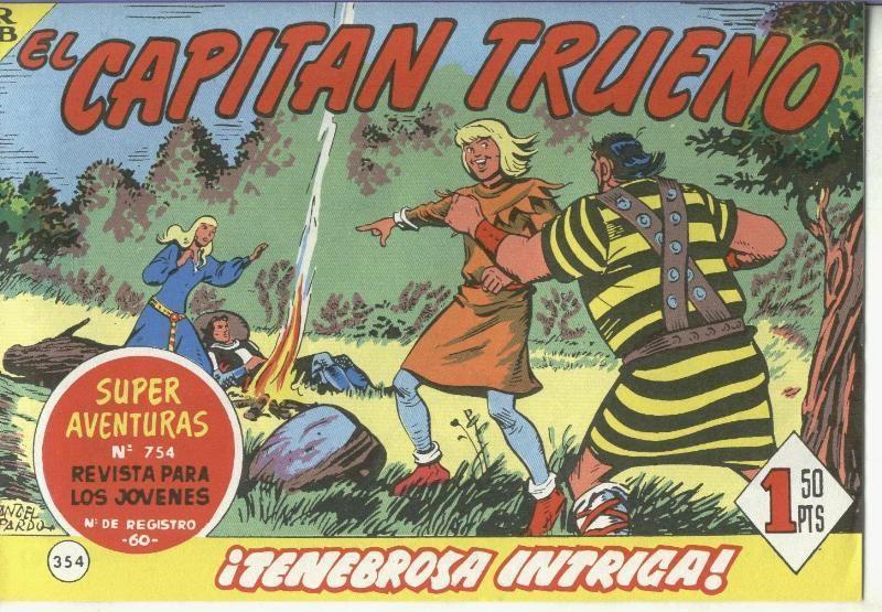 El Capitan trueno facsimil numero 354: Tenebrosa intriga
