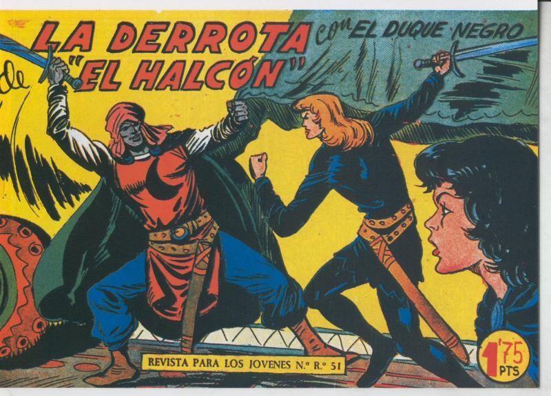 El Duque Negro facsimil numero 14: La derrota de El Halcon