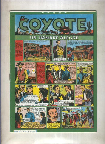 El Coyote facsimil numero 020: Un hombre alegre (numerado 2 en trasera)