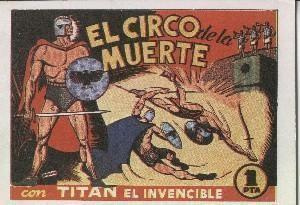 Titan el invencible: el circo de la muerte, facsimil