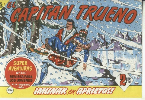 El Capitan trueno facsimil numero 394: Munak, en aprietos