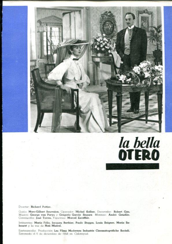 Ficha cine Suevia Films: La bella Otero y Busqueme a esa chica