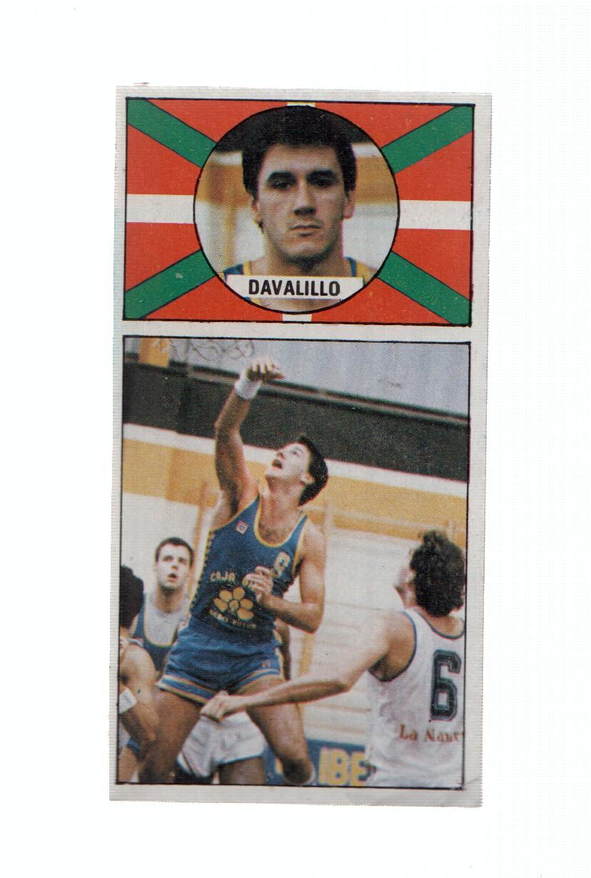 Cromo: Baloncesto 1986-1987: numero 013: Javier Davalillo del Caja Bilbao