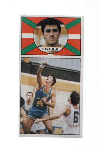 Cromo: Baloncesto 1986-1987: numero 013: Javier Davalillo del Caja Bilbao