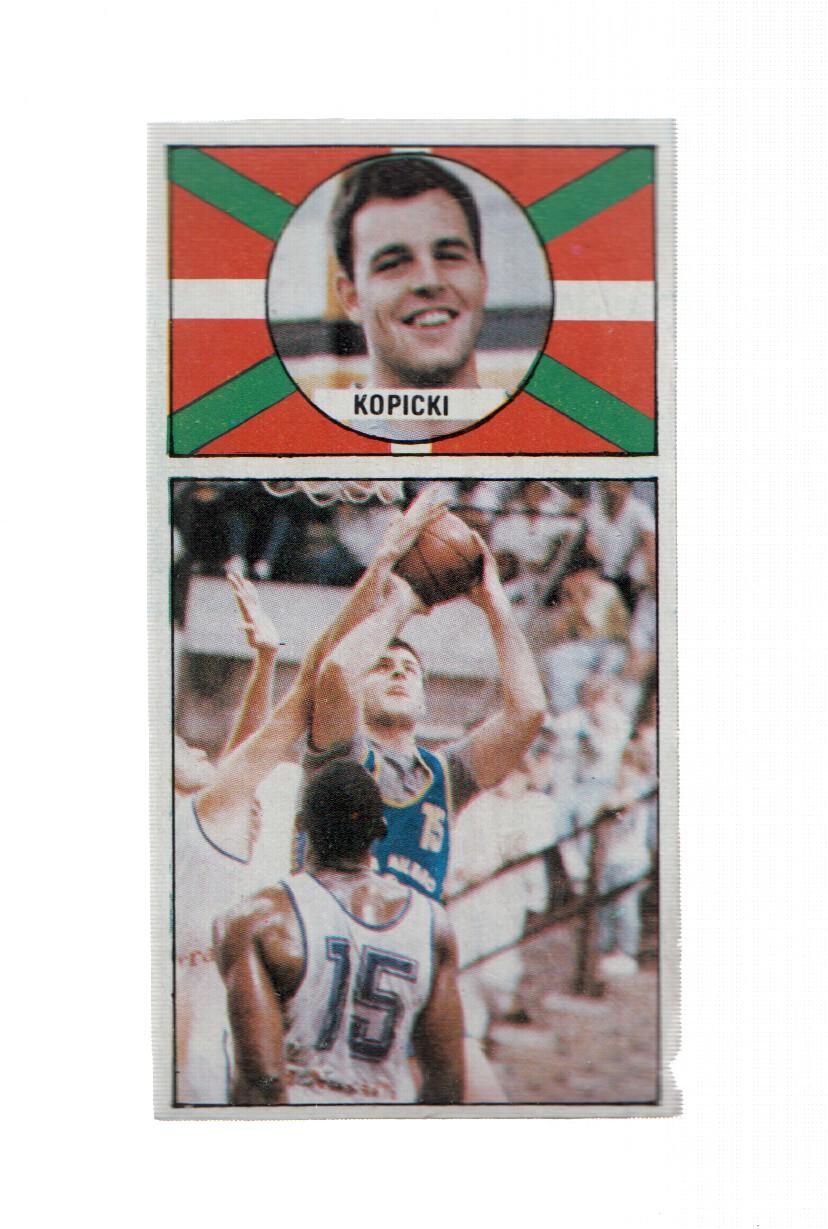 Cromo: Baloncesto 1986-1987: numero 014: Kopicki del Caja Bilbao