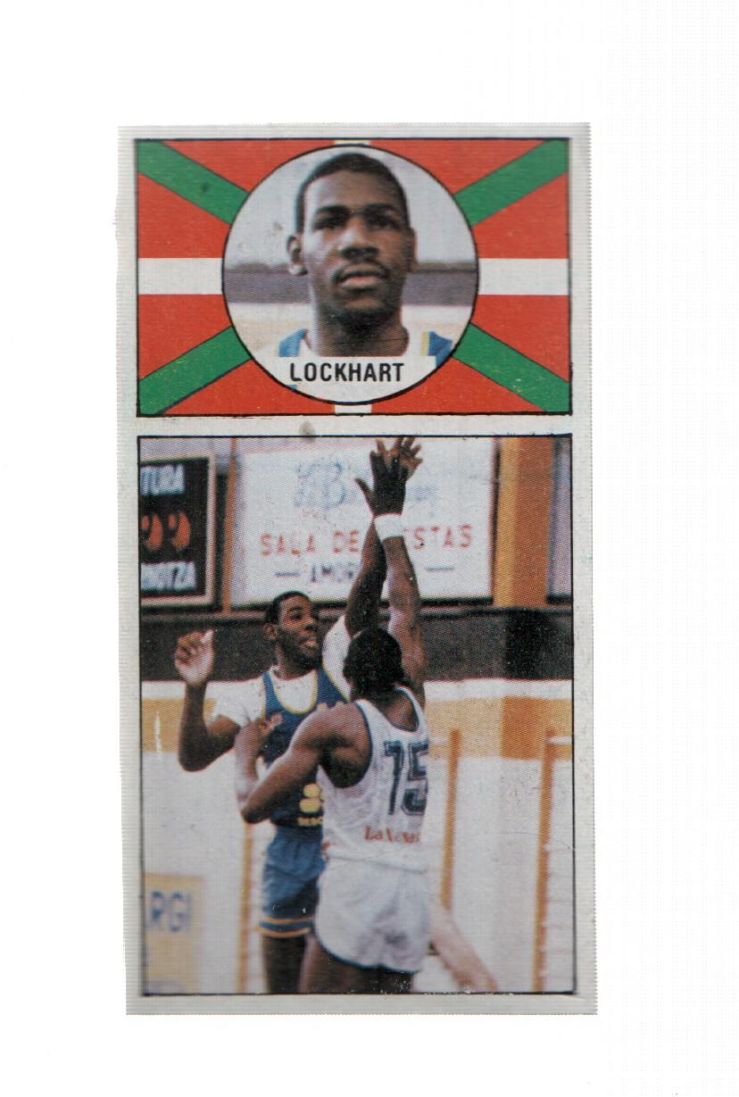 Cromo: Baloncesto 1986-1987: numero 015: Lockart del Caja Bilbao
