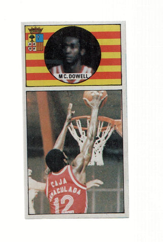 Cromo: Baloncesto 1986-1987: numero 042: MC.Dowell del Cai Zaragoza