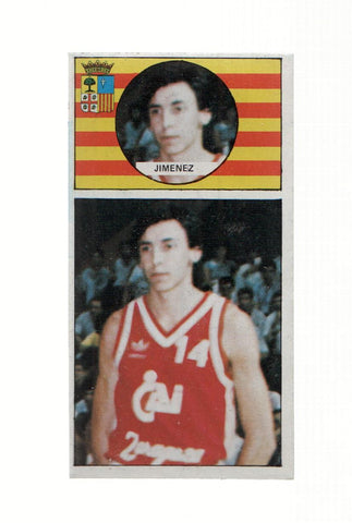 Cromo: Baloncesto 1986-1987: numero 043: Luis Jimenez del Cai Zaragoza