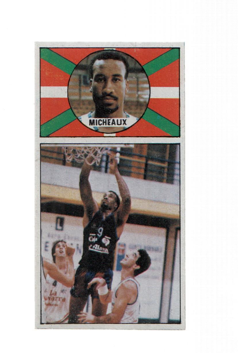 Cromo: Baloncesto 1986-1987: numero 051: Larry Micheaux de Caja de Alava