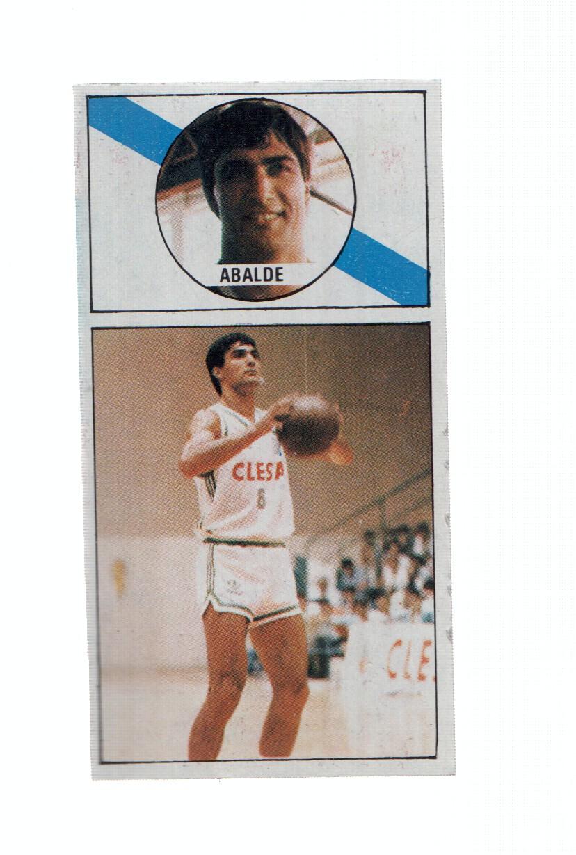 Cromo: Baloncesto 1986-1987: numero 060: Abalde del Clesa Ferrol