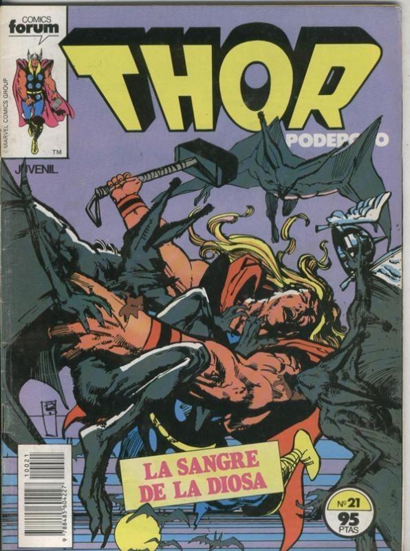 Thor el poderoso volumen 1 numero 21: La sangre de la diosa