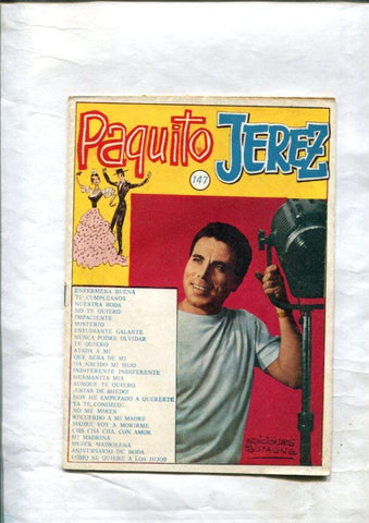 Cancionero: Paquito Jerez: Tu cumpleaño, Nuestra boda, no te quiero, atada a mi, que sera de mi, mi madrina, etc