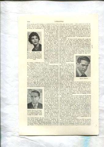 ESPASA 1957/1958: Apendice de 46 paginas dedicado a la Literatura