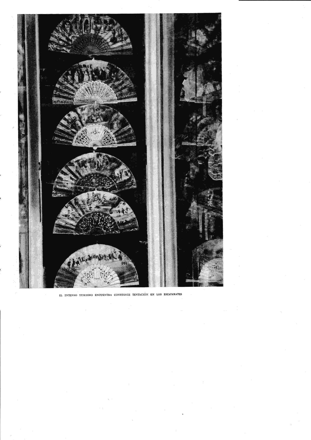 LAMINA 6325: Abanicos tentacion en los escaparates