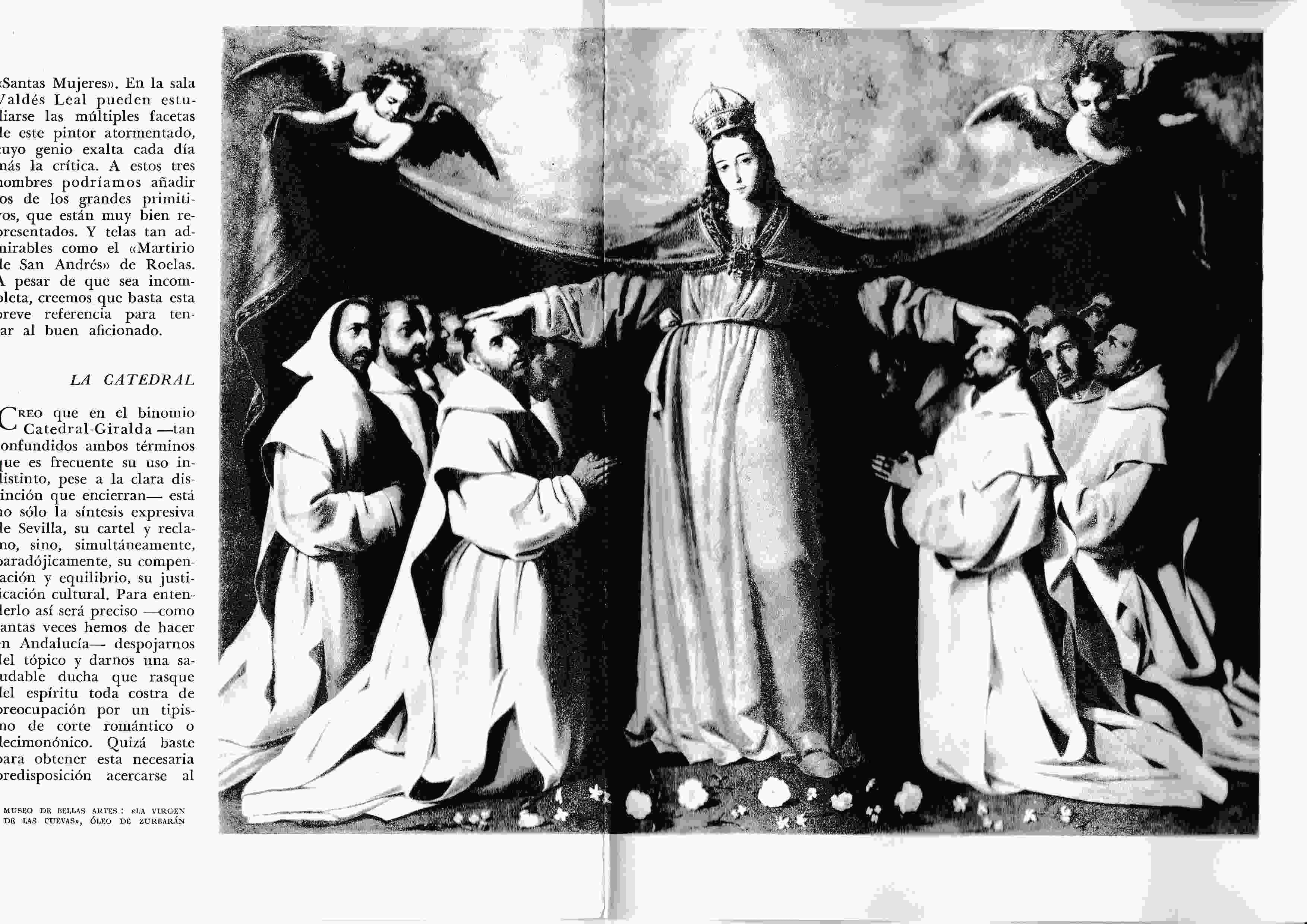 LAMINA 6334: La Virgen de las Cuevas de Zurbaran
