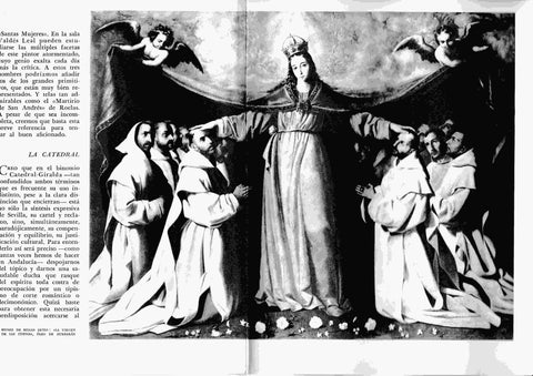 LAMINA 6334: La Virgen de las Cuevas de Zurbaran