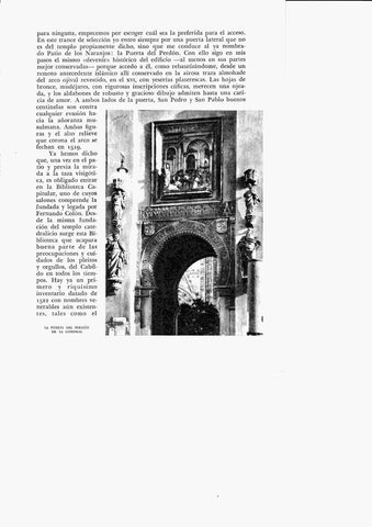 LAMINA 6336: La puerta Del Perdon de la catedral