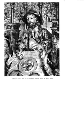 LAMINA 6338: Catedral de Sevilla Jesus con los discipulos de Emaus