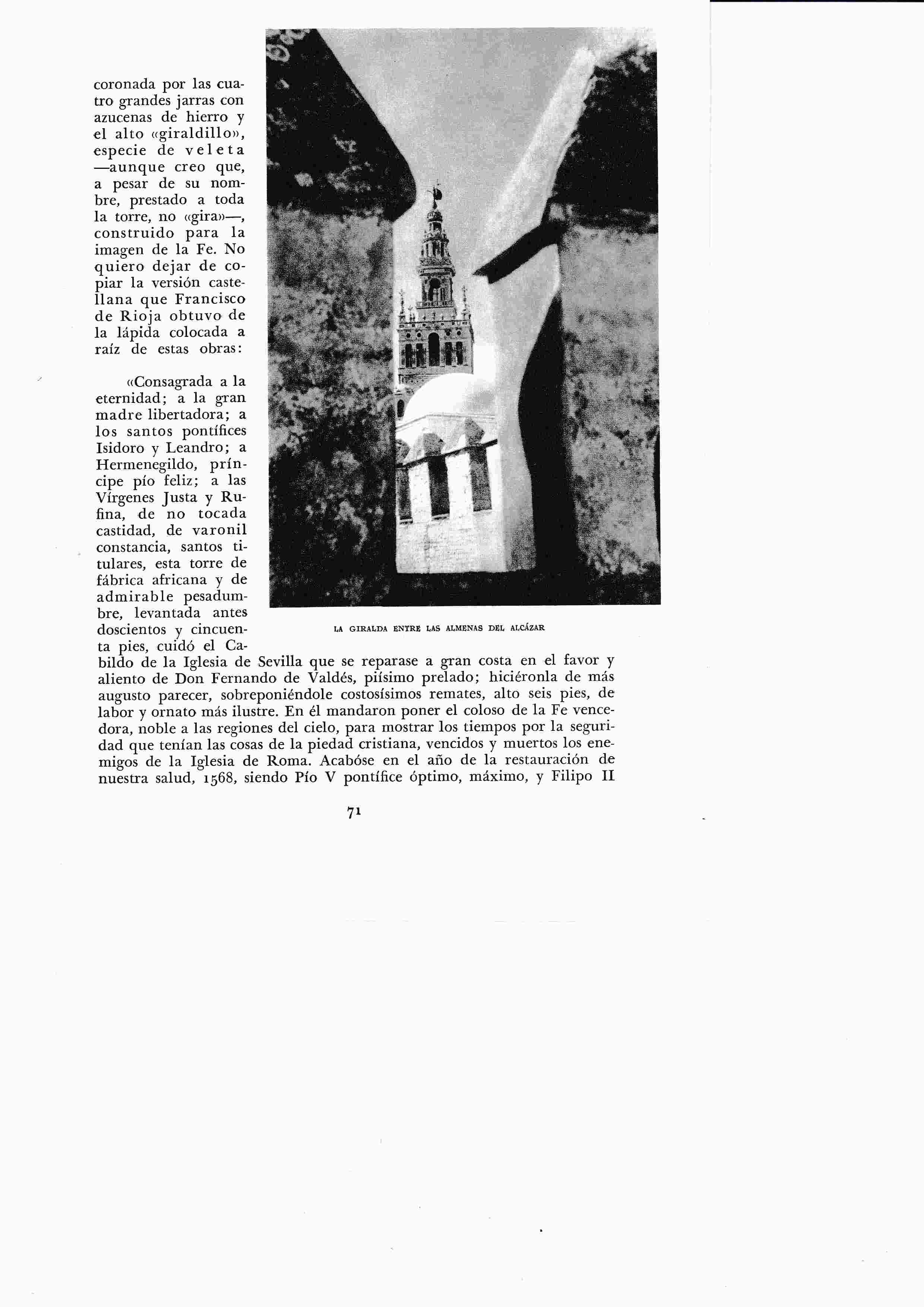 LAMINA 6346: La Giralda entre las almenas del Alcazar