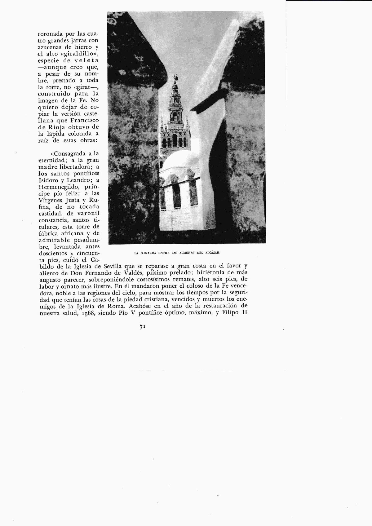 LAMINA 6346: La Giralda entre las almenas del Alcazar