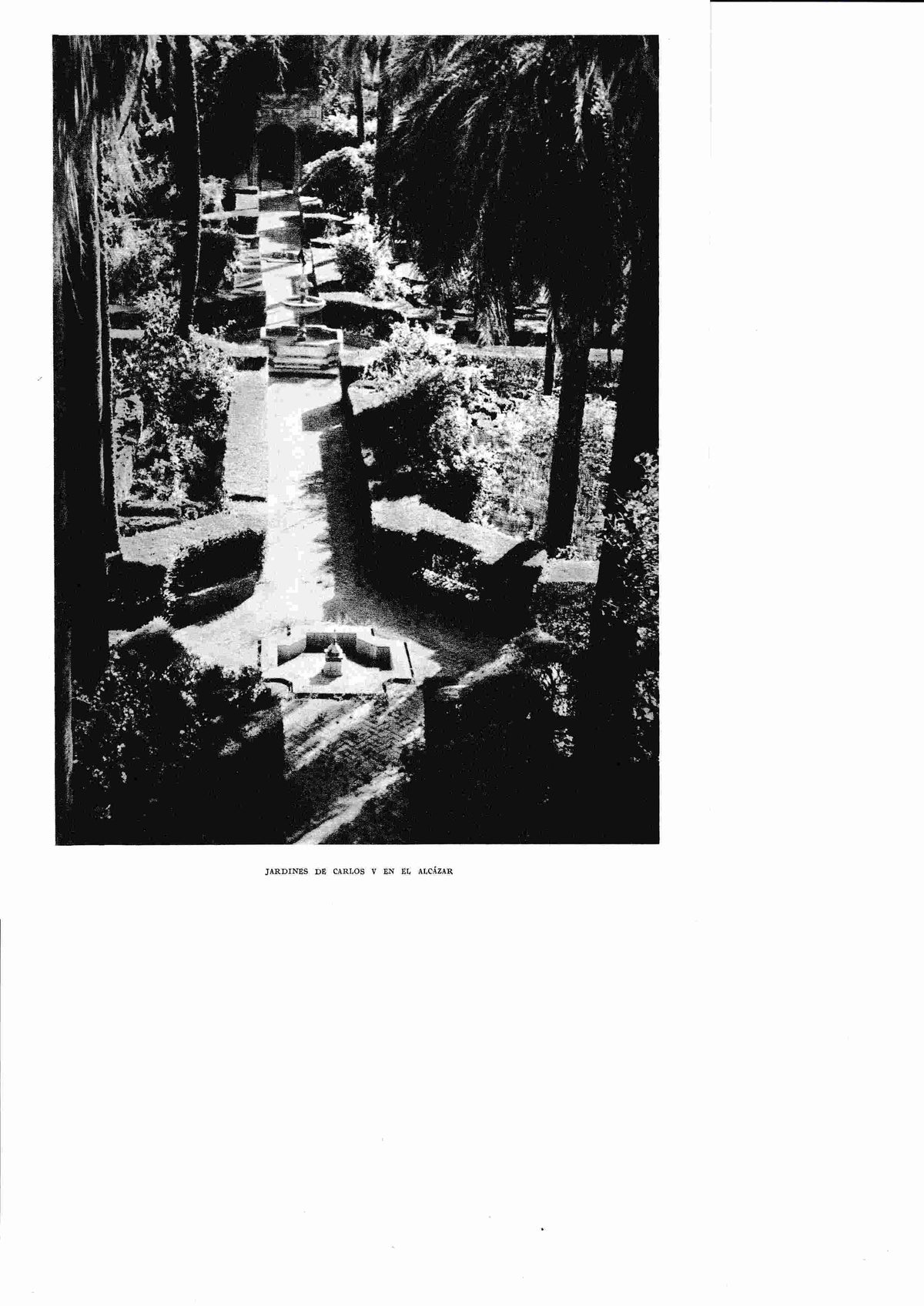 LAMINA 6354: Jardines de Carlos V en el Alcazar
