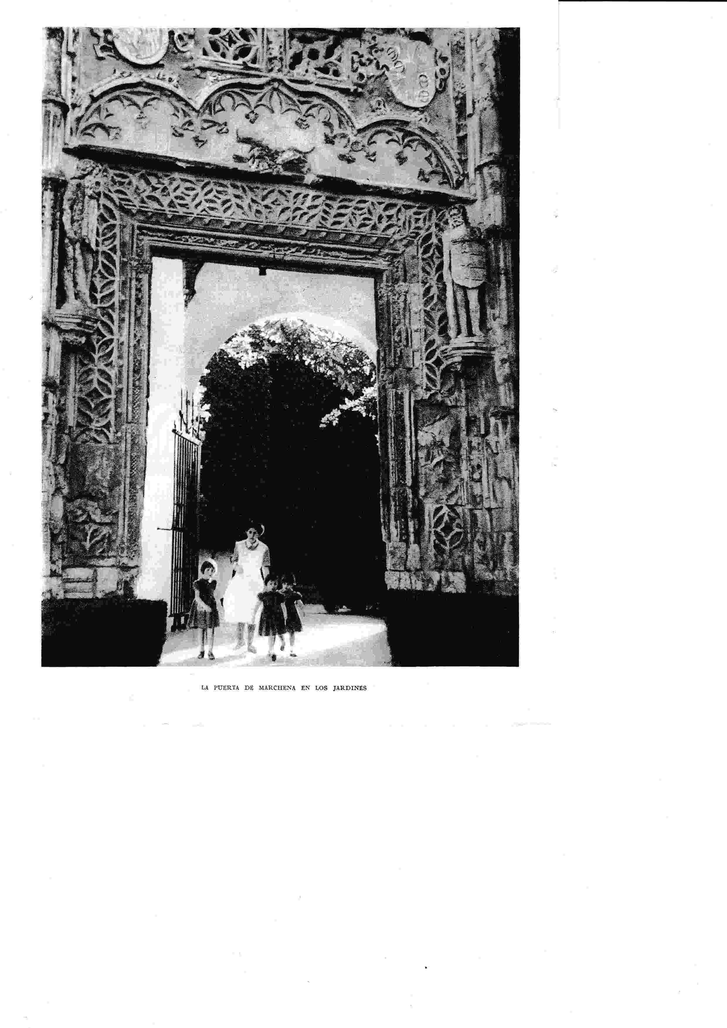 LAMINA 6355: La puerta de Marchena en los jarddines