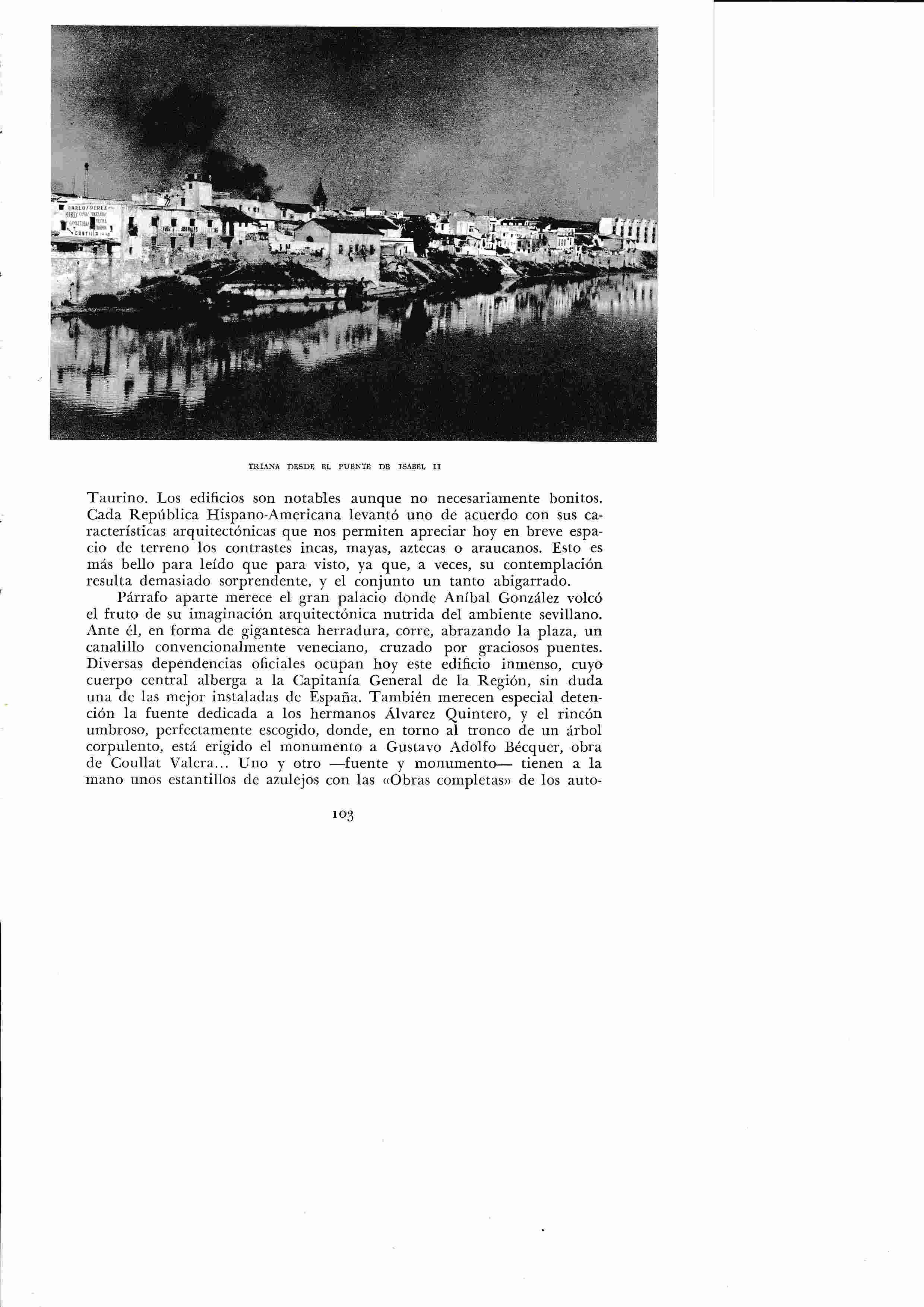 LAMINA 6362: Triana desde el puente de Isabel II