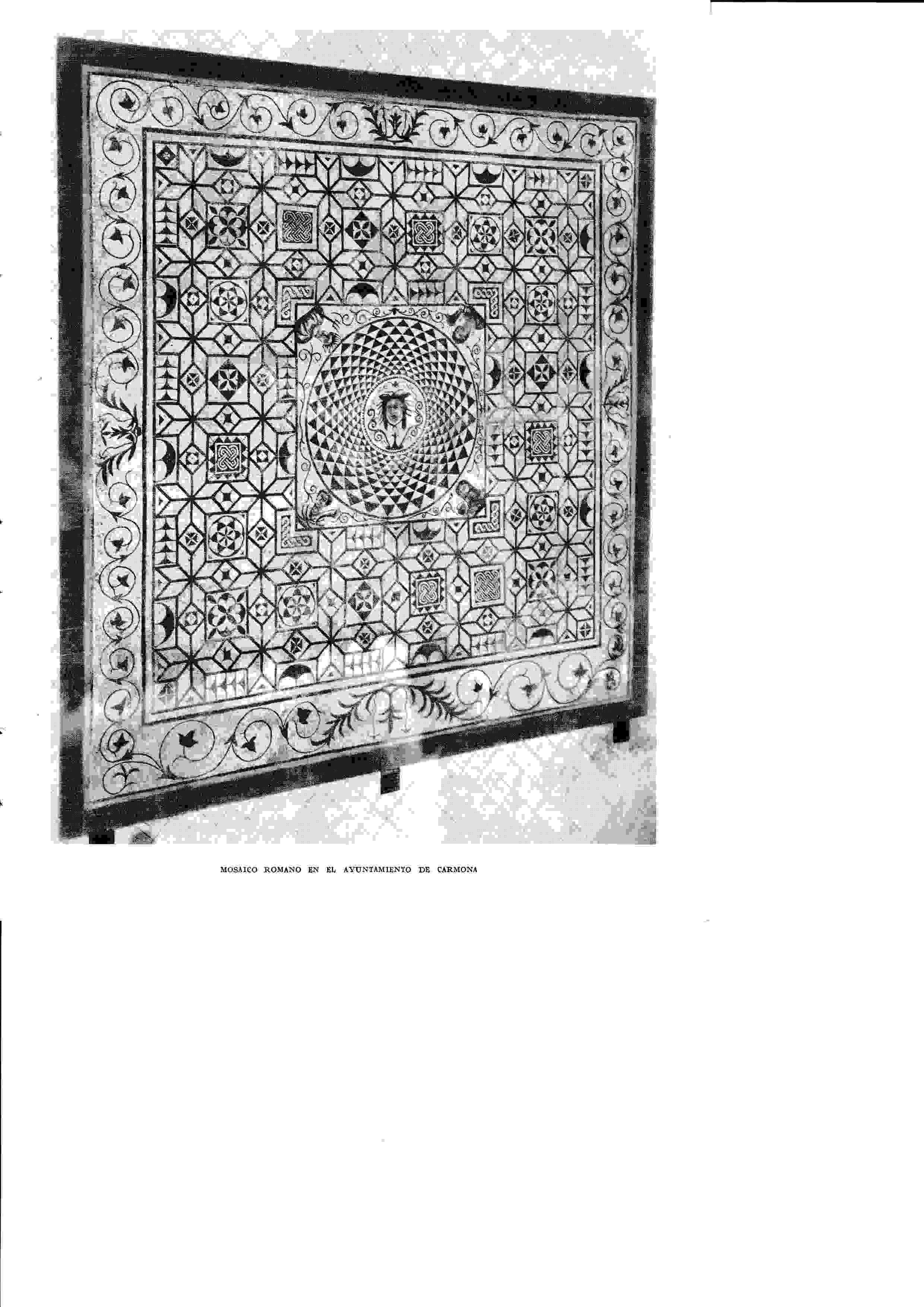 LAMINA 6370: Mosaico romano en el Ayuntamiento de Carmona