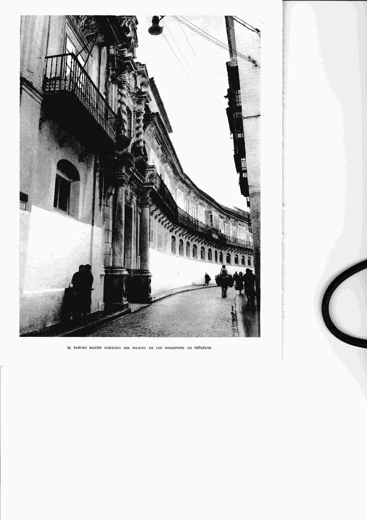 LAMINA 6377: Balcon corrido del Palacio de los Marqueses de Peñaflor