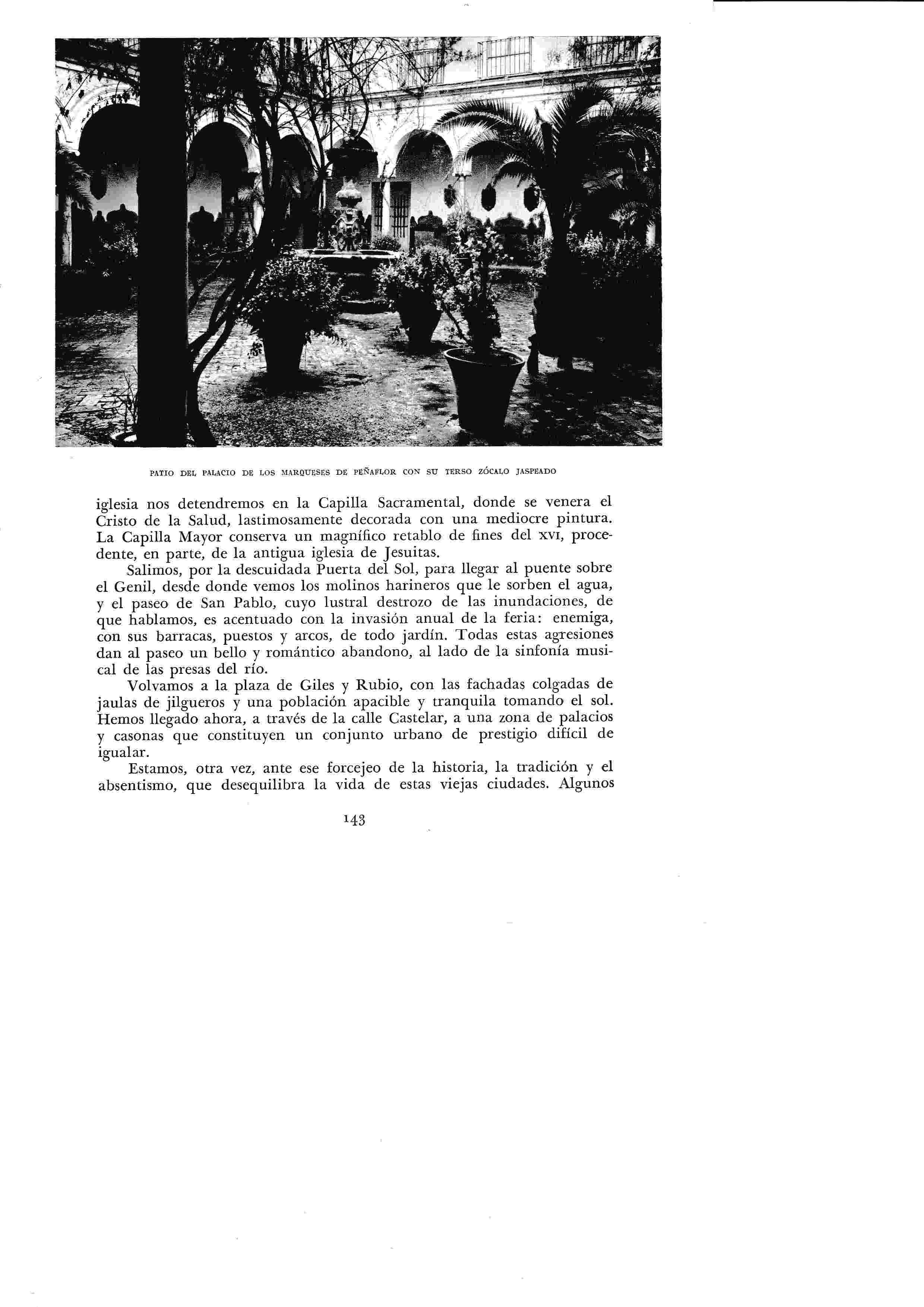 LAMINA 6378: Patio del Palacio de los Marqueses de Peñaflor