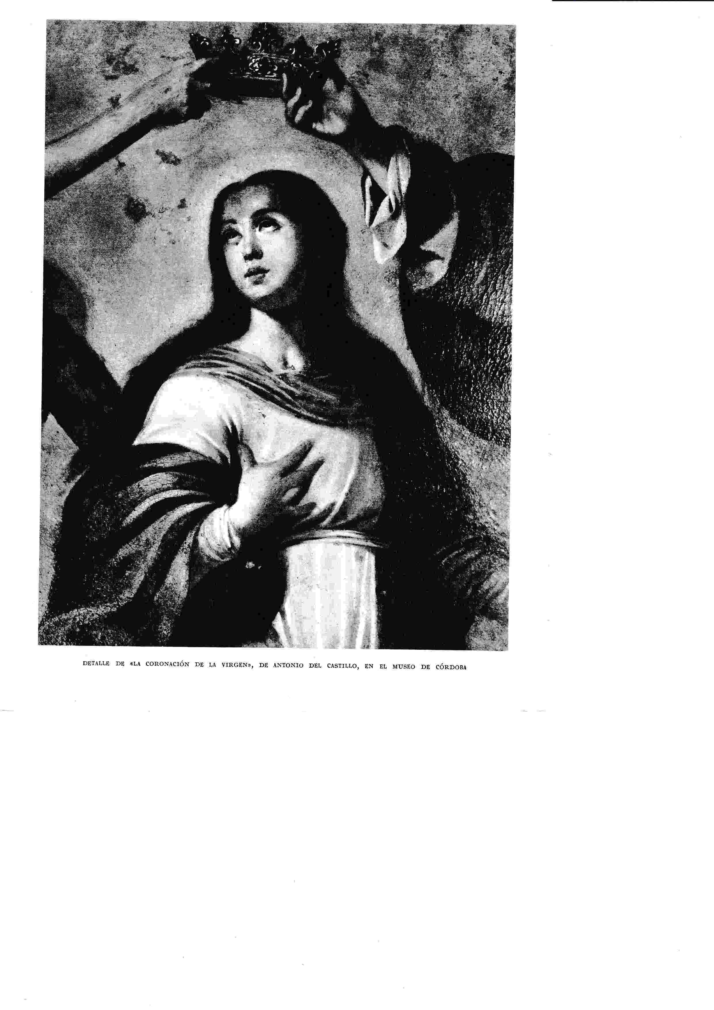 LAMINA 6396: La coronacion de la Virgen de Antonio del Castillo